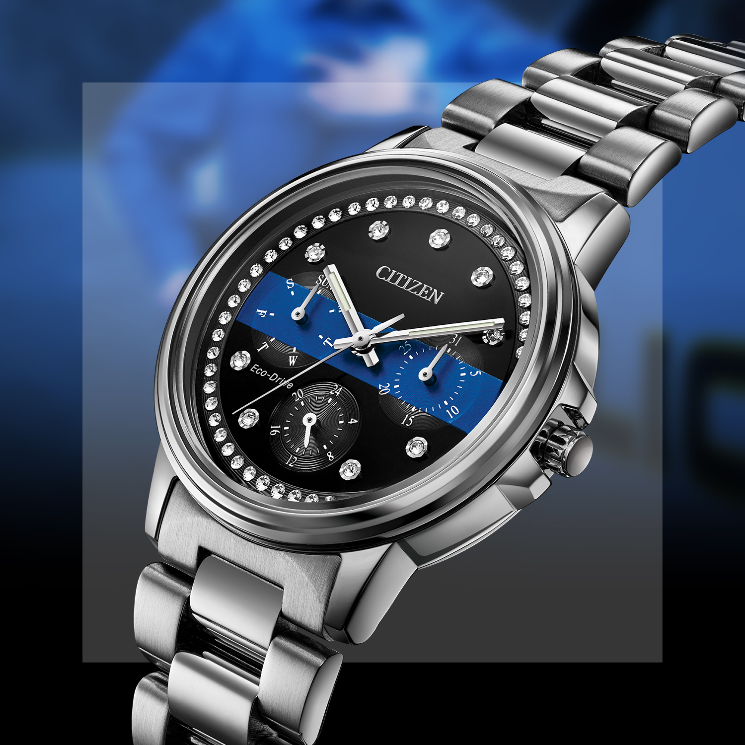 Ladies' thin blue line Regularly $550, Law Enforcement Officer Price is $275 Bay Area Diamond Company Green Bay, WI